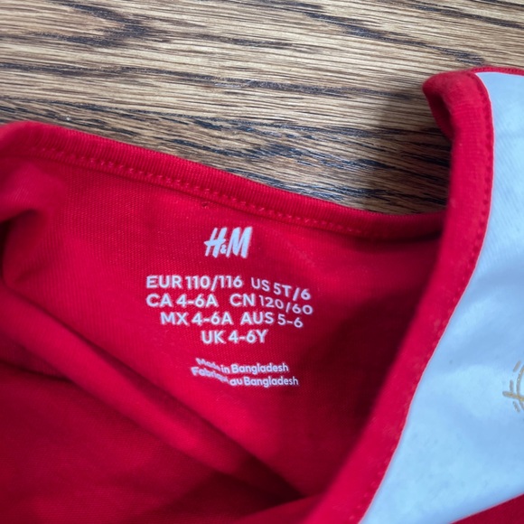 NWOT H&M Printed Jersey  Christmas Dress - Picture 6 of 12